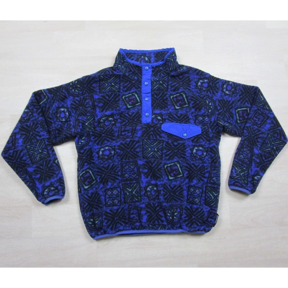 Vintage EMS Synchilla 1/4 Snapโ Aztec Fleece Pullover Women's (M) Outdoor USA